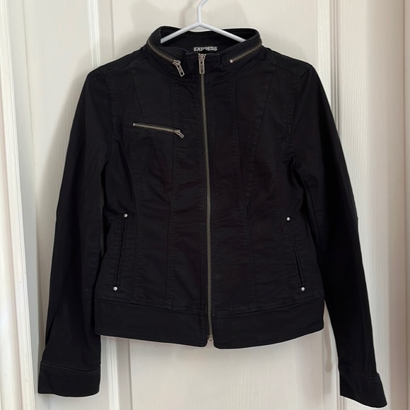 Express lightweight black utility jacket - Picture 1 of 3